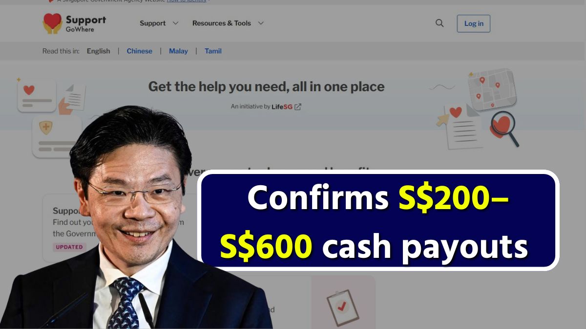 confirms S$200–S$600 cash payouts