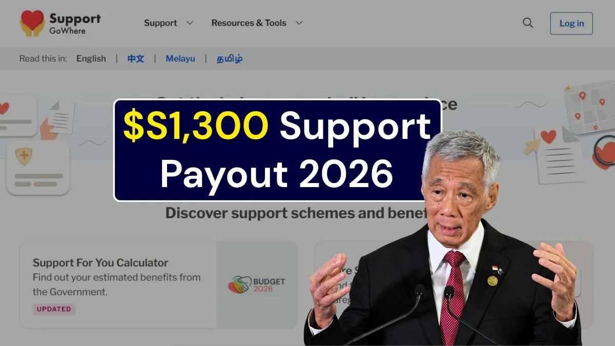 S$1,300 Support Payout